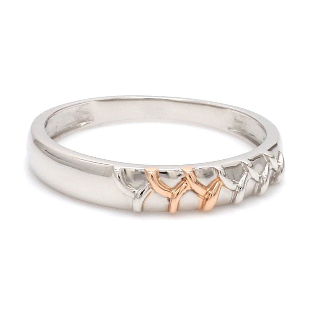 Platinum & Rose Gold Couple Rings JL PT 999