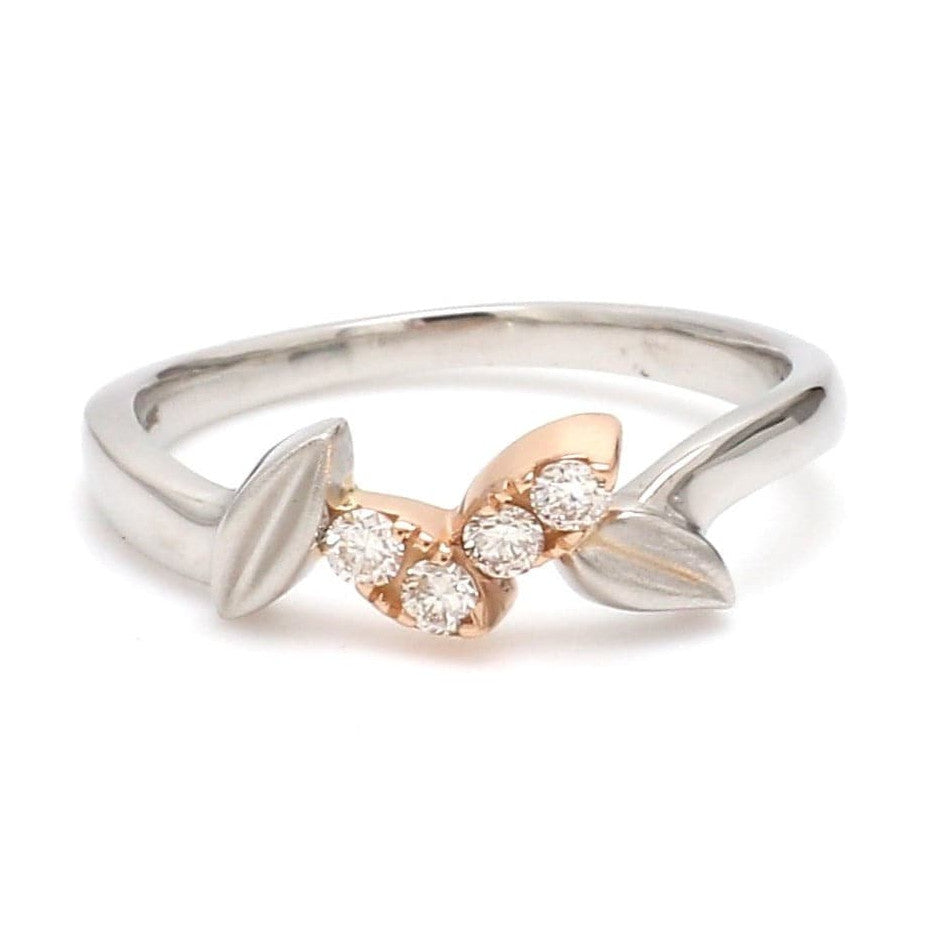 Platinum & Rose Gold Couple Rings JL PT 999