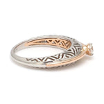 Load image into Gallery viewer, Platinum &amp; Rose Gold Couple Rings with Single Diamonds JL PT 952
