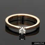 Load image into Gallery viewer, Platinum &amp; Rose Gold Couple Rings with Solitaires JL PT 901
