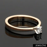 Load image into Gallery viewer, Platinum &amp; Rose Gold Couple Rings with Solitaires JL PT 901
