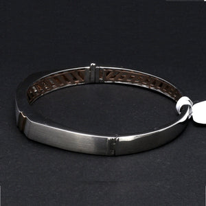 Platinum Rose Gold Diamond Bracelet with Matte Finish for Men JL PTB 1180