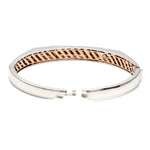 Load image into Gallery viewer, Platinum Rose Gold Diamond Bracelet with Matte Finish for Men JL PTB 1180
