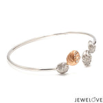 Load image into Gallery viewer, Platinum Rose Gold Diamond Bracelet for Women JL PTB 1202
