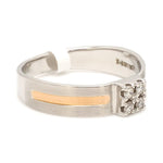 Load image into Gallery viewer, Platinum &amp; Rose Gold Diamond Ring for Men JL PT 1157
