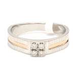 Load image into Gallery viewer, Platinum &amp; Rose Gold Diamond Ring for Men JL PT 1161
