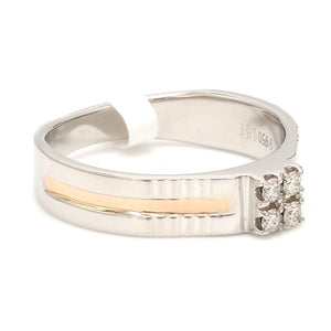 Platinum & Rose Gold Diamond Ring for Men JL PT 1161