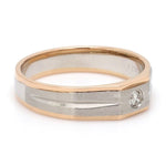 Load image into Gallery viewer, Platinum &amp; Rose Gold Fusion Single Diamond Ring for Men JL PT 995
