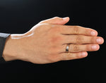 Load image into Gallery viewer, Platinum &amp; Rose Gold Fusion Single Diamond Ring for Men JL PT 995
