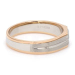 Load image into Gallery viewer, Platinum &amp; Rose Gold Fusion Single Diamond Ring for Men JL PT 995
