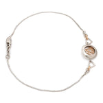 Load image into Gallery viewer, Platinum Rose Gold Heart Bracelet for Women JL PTB 745
