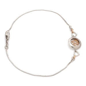 Platinum Rose Gold Heart Bracelet for Women JL PTB 745