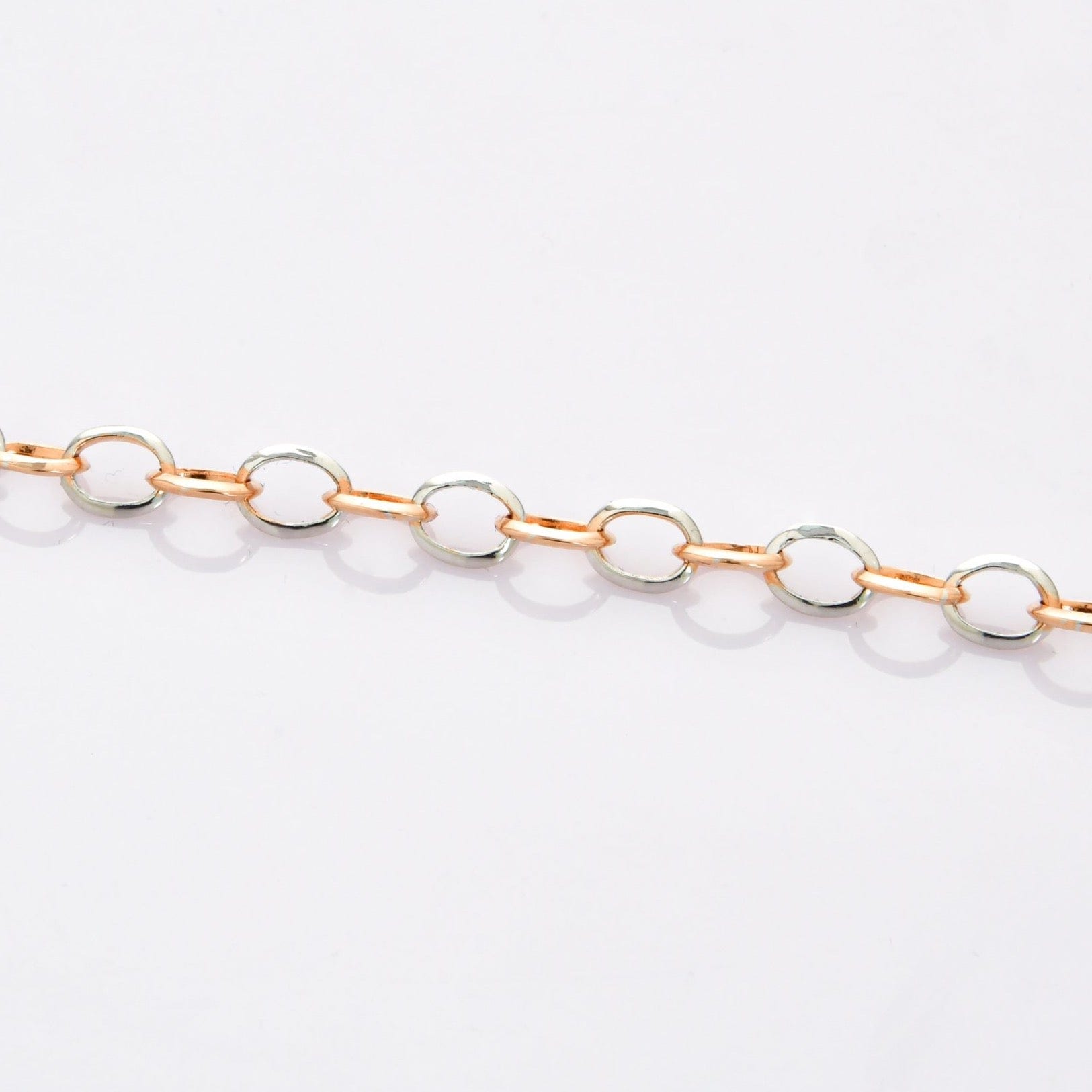 Platinum & Rose Gold Links Bracelet JL PTB 696