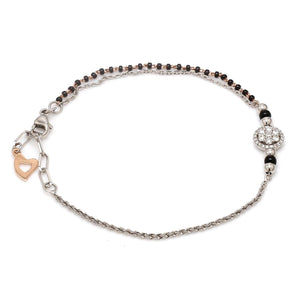 Platinum Rose Gold Mangalsutra Diamond Bracelet for Women JL PTB 1211