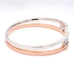 Load image into Gallery viewer, Platinum &amp; Rose Gold Open Kada for Men JL PTB 625-Rose
