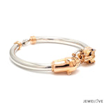 Load image into Gallery viewer, Platinum &amp; Rose Gold Panther Bracelet for Men JL PTB 1184
