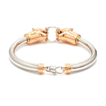 Load image into Gallery viewer, Platinum &amp; Rose Gold Panther Bracelet for Men JL PTB 1184
