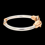 Load image into Gallery viewer, Platinum &amp; Rose Gold Panther Bracelet for Men JL PTB 1184
