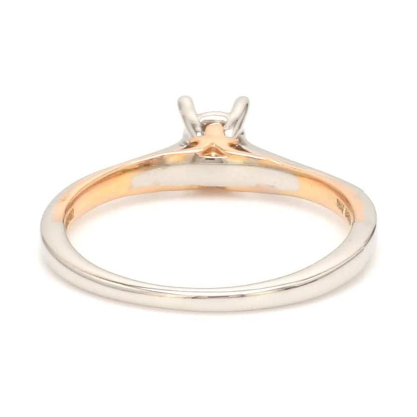 Platinum Rose Gold Solitaire Mounting JL PT 1151-M