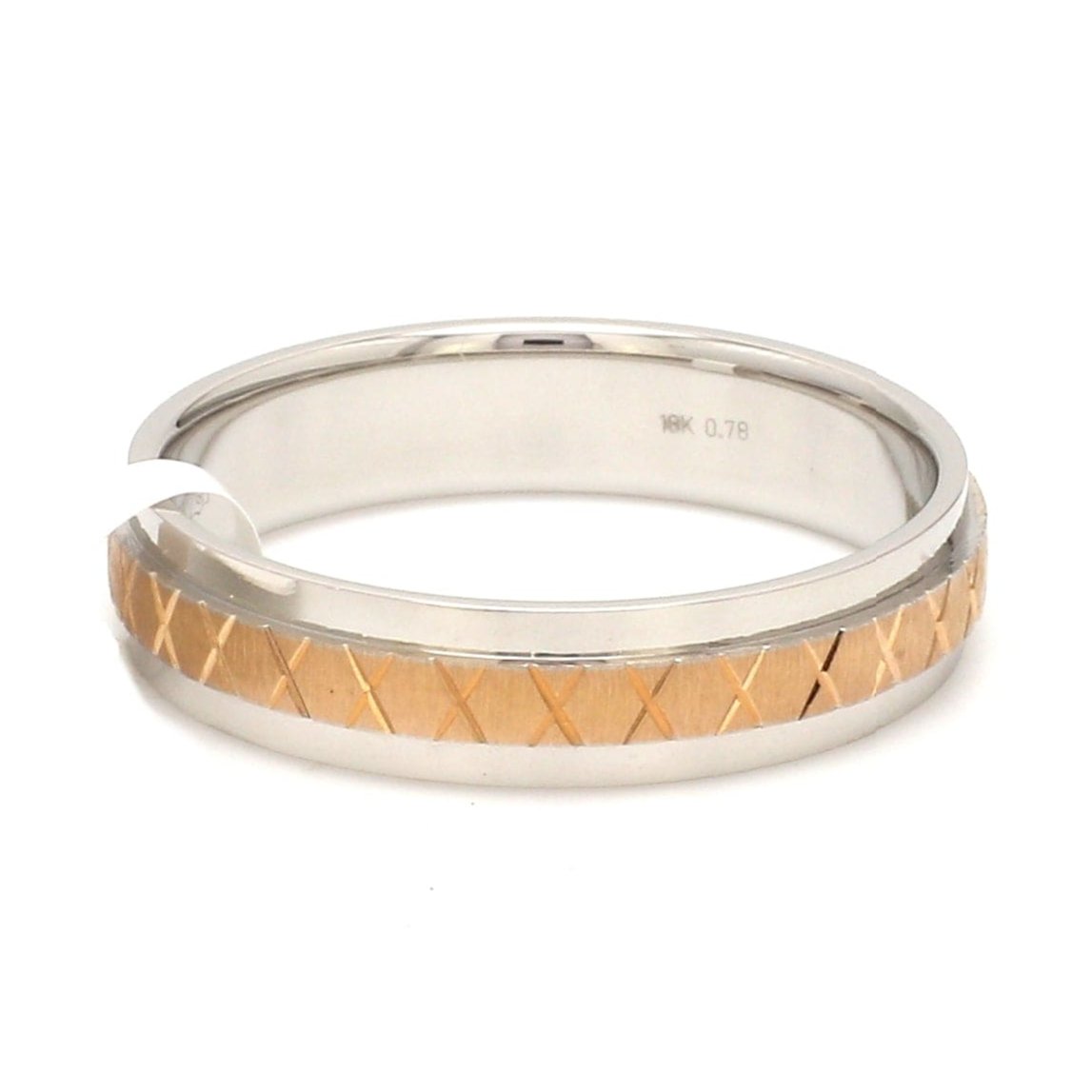 Platinum & Rose Gold Unisex Ring JL PT 1156