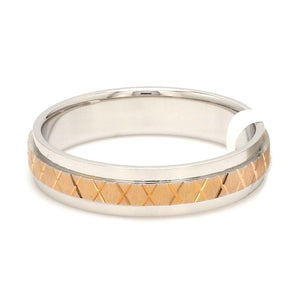 Platinum & Rose Gold Unisex Ring JL PT 1156