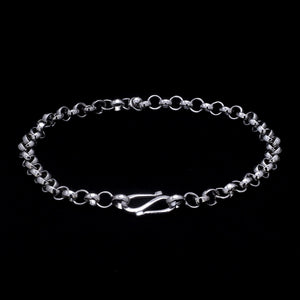 Platinum Round Links Bracelet for Men JL PTB 873