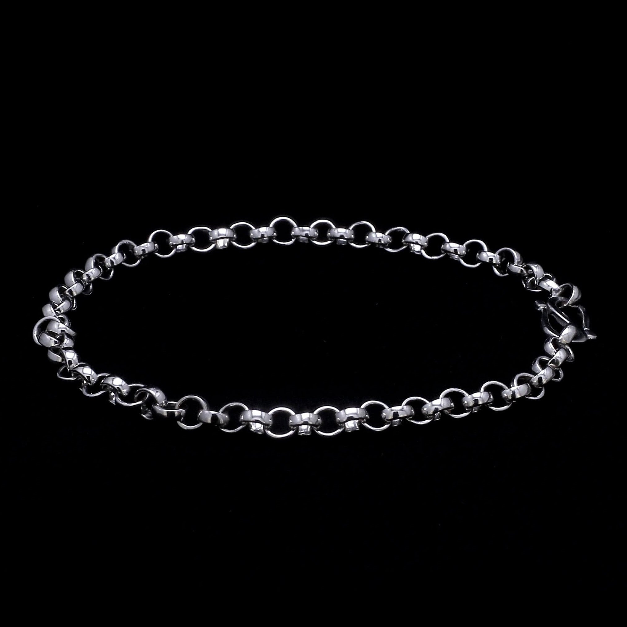 Platinum Round Links Bracelet for Men JL PTB 873