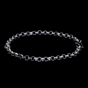 Platinum Round Links Bracelet for Men JL PTB 873