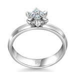 Load image into Gallery viewer, Platinum Single Diamond Men&#39;s &amp; Solitaire-Look Women&#39;s Rings JL PT 1255
