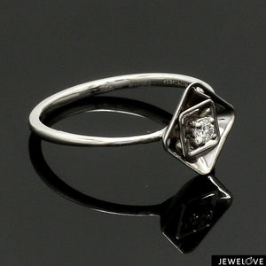 Platinum Single Diamond Ring for Women JL PT 1358