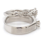 Load image into Gallery viewer, Platinum Solitaire Couple Rings JL PT 983
