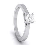 Load image into Gallery viewer, Platinum Diamond Halo Solitaire Engagement Ring JL PT G-123
