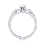 Load image into Gallery viewer, 70-Pointer Solitaire Platinum Engagement Ring with a Hidden Heart JL PT G 118-B
