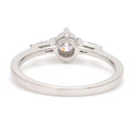 Load image into Gallery viewer, Platinum Solitaire Engagement Ring with Baguette Accents JL PT 265-A
