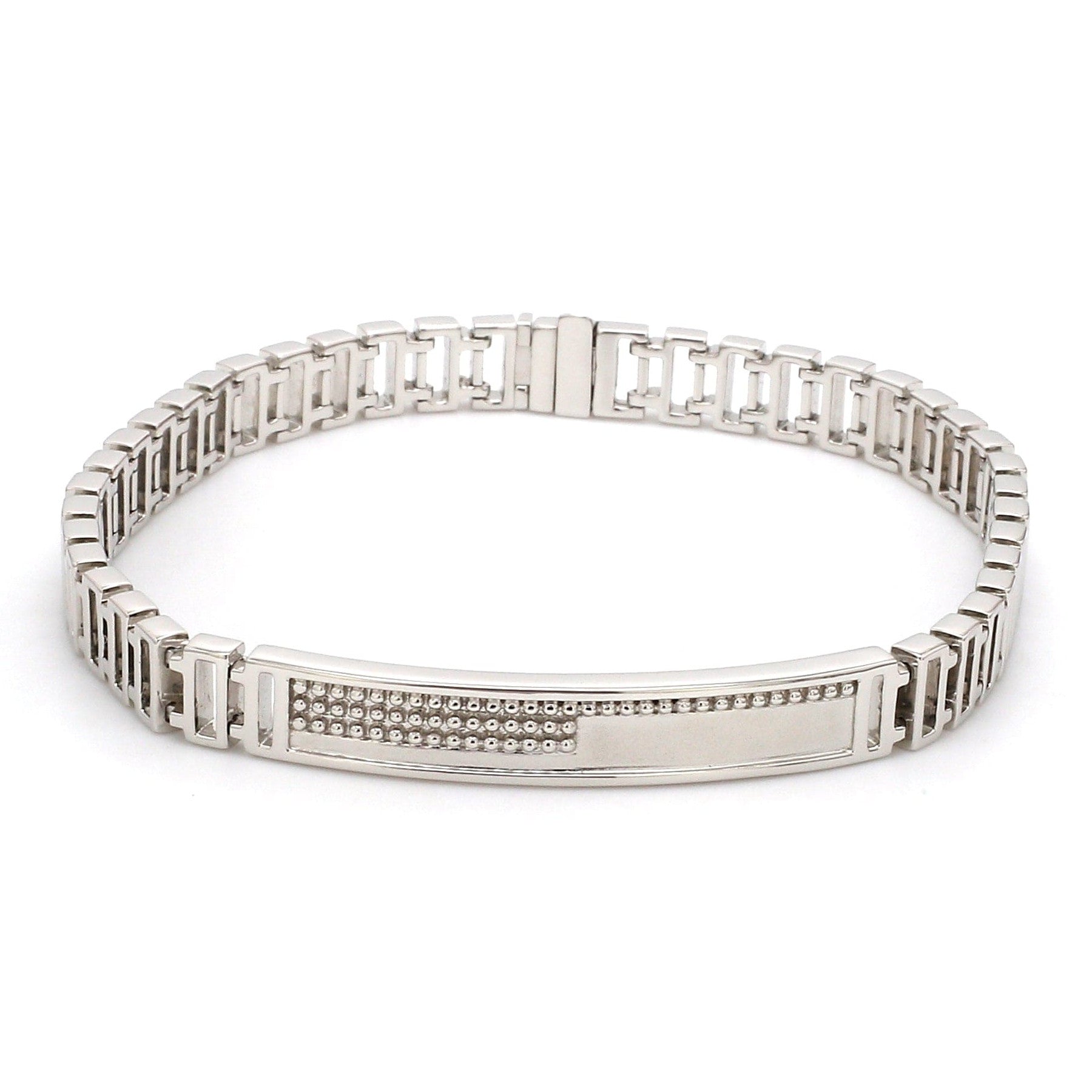 Platinum Uni-sex Thin Bracelet JL PTB 740-A