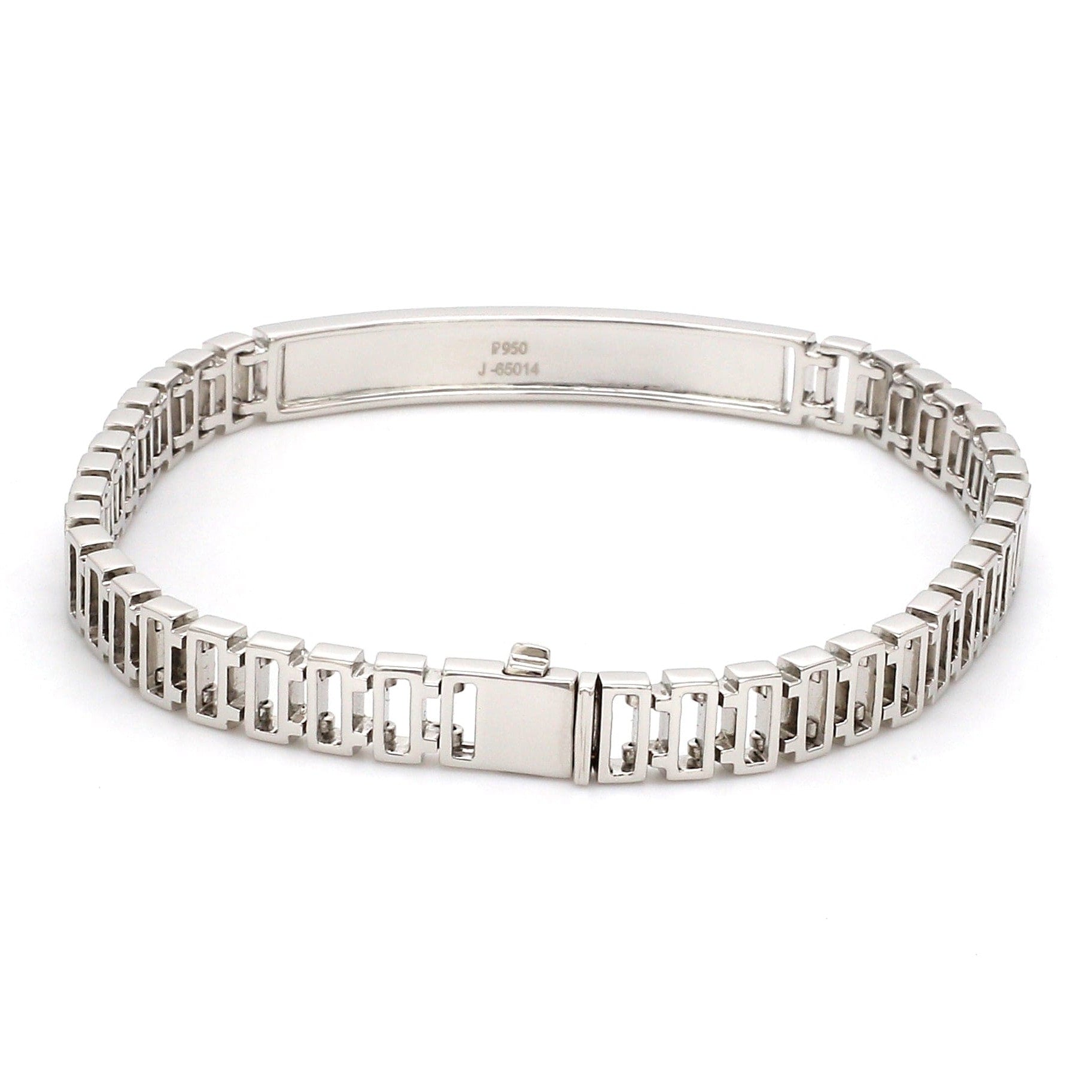 Platinum Uni-sex Thin Bracelet JL PTB 740-A