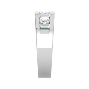 Platinum Unisex Ring with Diamonds JL PT MB RD 145