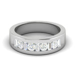 Load image into Gallery viewer, Platinum Unisex Ring with Diamonds JL PT MB RD 145
