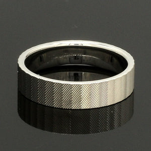 Platinum Unisex Couple Rings with Unique Texture JL PT 1333