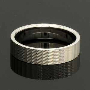 Platinum Unisex Couple Rings with Unique Texture JL PT 1333