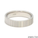 Load image into Gallery viewer, Platinum Unisex Couple Rings with Unique Texture JL PT 1333
