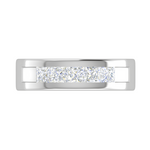 Load image into Gallery viewer, Platinum Unisex Ring with Diamonds JL PT MB PR 139
