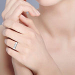 Load image into Gallery viewer, Platinum Unisex Ring with Diamonds JL PT MB PR 139
