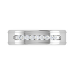 Load image into Gallery viewer, Platinum Unisex Ring with Diamonds JL PT MB RD 140
