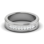 Load image into Gallery viewer, Platinum Unisex Ring with Diamonds JL PT MB RD 140
