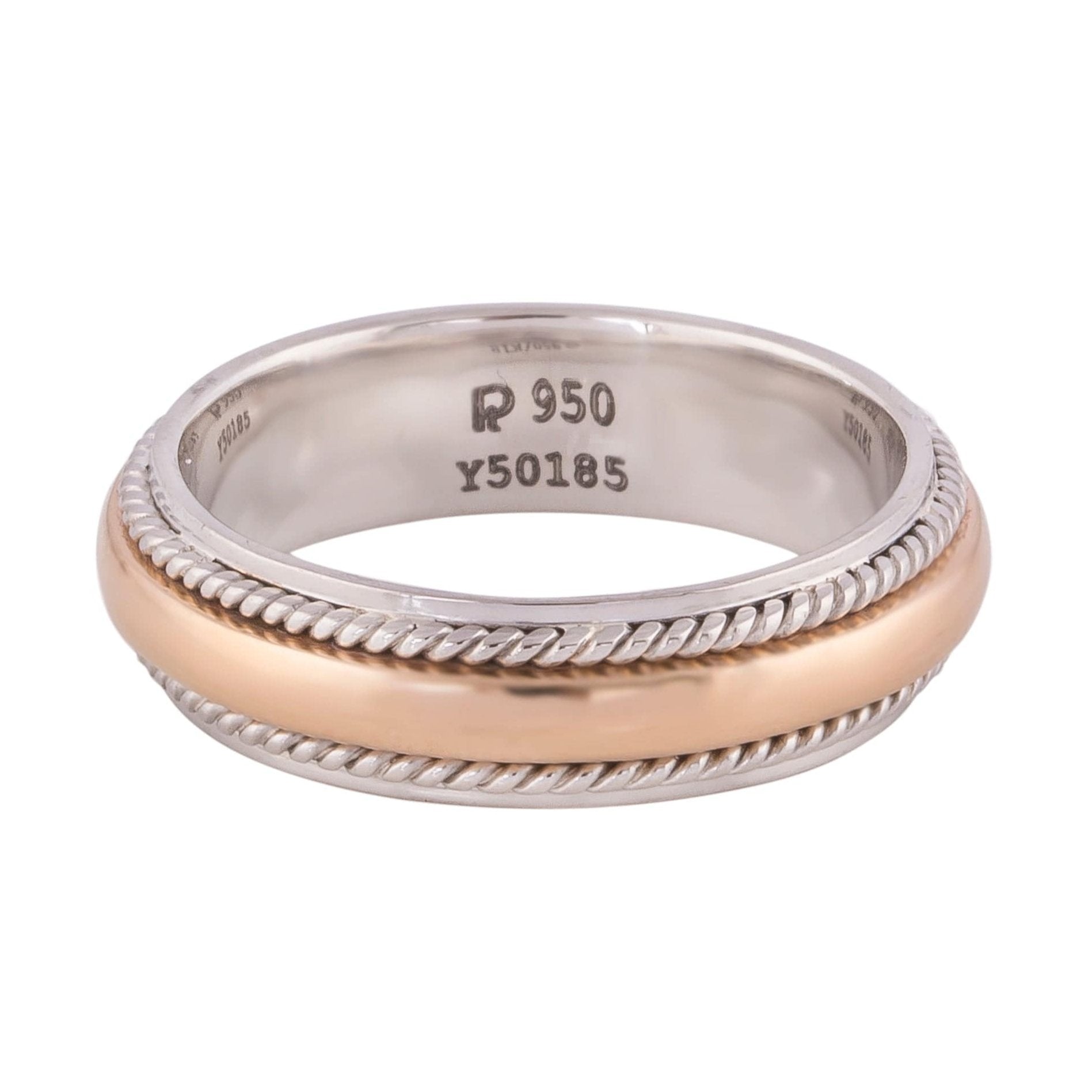 Platinum & Yellow Gold Fusion Ring for Men JL PT 522