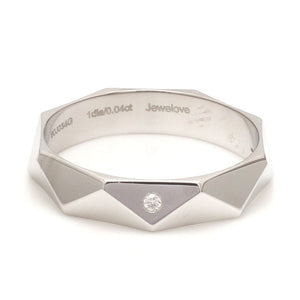 Poles Apart Designer Platinum Couple Rings with Diamonds JL PT 957