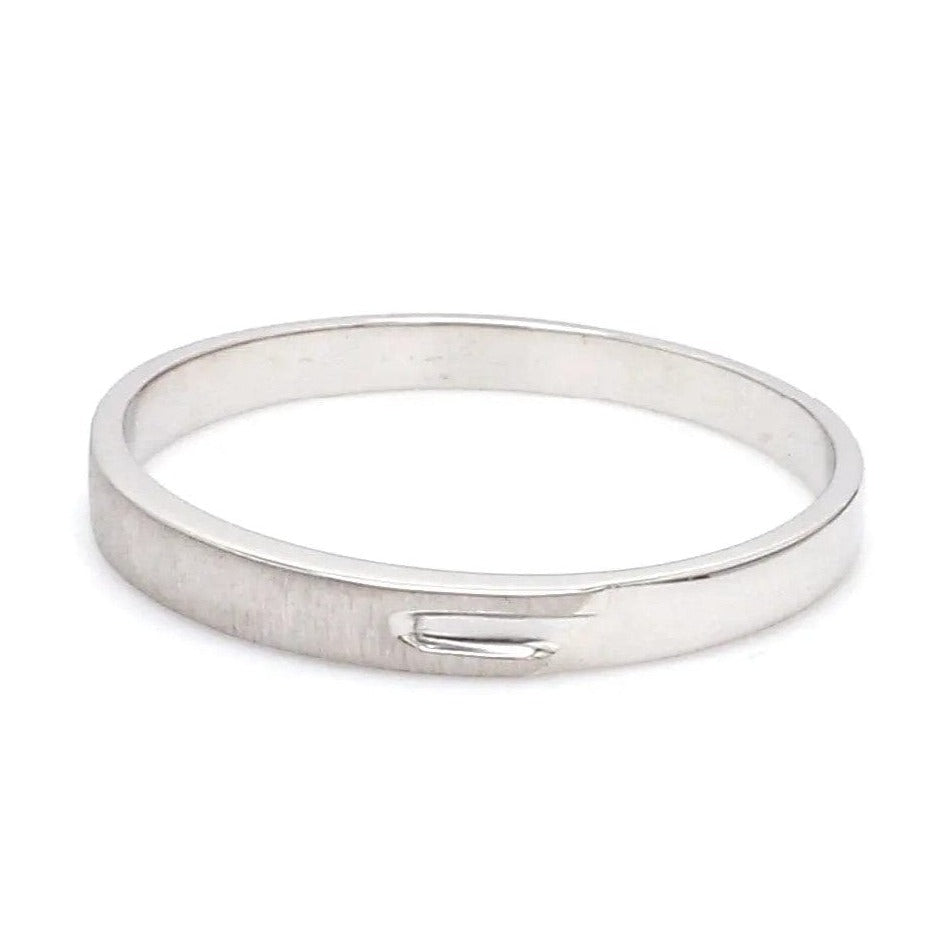 Price Point Plain Platinum Love Bands JL PT 234