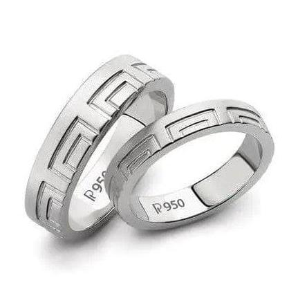 Price Point Platinum Love Bands JL PT 131