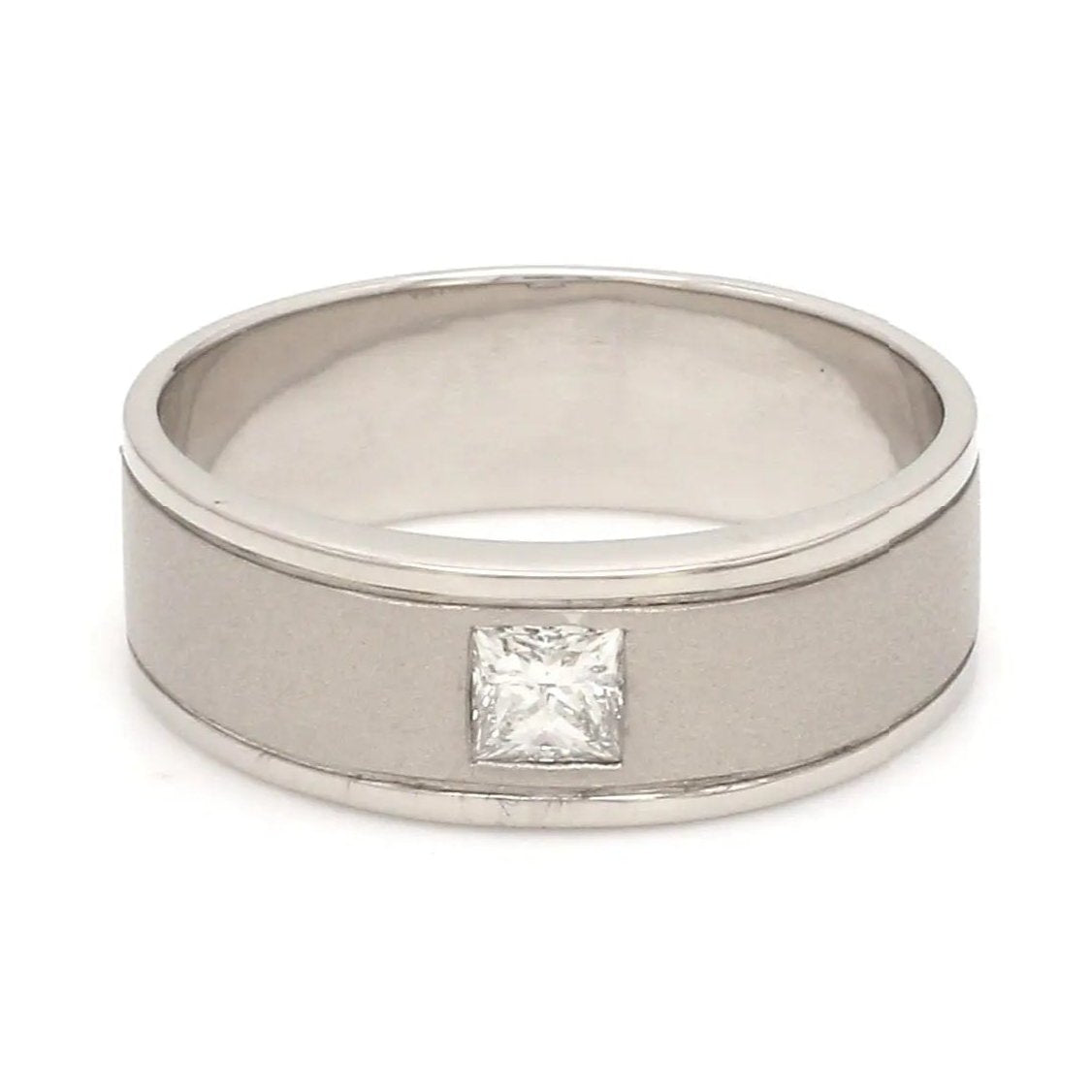 Princess Cut Single Diamond Ring for Men JL PT 420